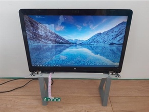 conversión ordenador portátil pantalla monitor estante soporte openscad scad 3d print model - Mito3D