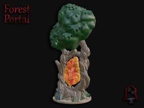openfoliage forest portal dnd tabletop terrain wargaming 3d print model - Mito3D