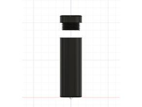 Mini Flasche Deckel 30mm dia 90mm len 3d print model - Mito3D