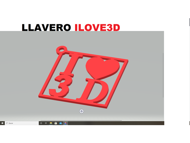 clé chaîne l'amour 3d llavero Llaves porta 3D print model - Mito3D