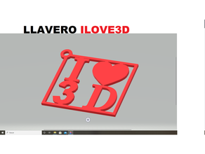 clé chaîne l'amour 3d llavero Llaves porta 3d print model - Mito3D