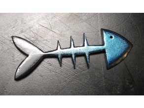 fish bone cosplay fishbone props solomonlq 3d print model - Mito3D