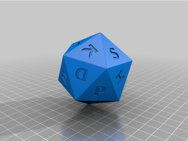 alfabeto dados 3D print model - Mito3D