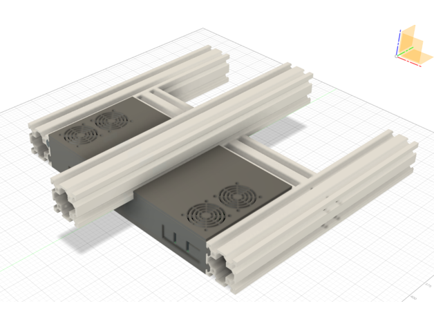 electronics box ender 3 pro skr v14 rpi4 enclosure 14 3D print model - Mito3D