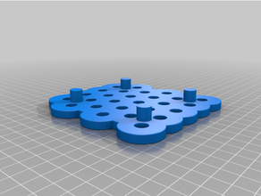 platform drain holes parametric 3d print model - Mito3D