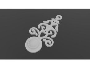 saint patterned orecchini 3d print model - Mito3D