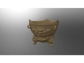 flowerpot flower pot garden household 3d print model - Mito3D