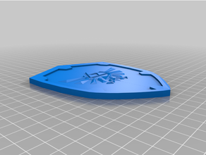 triforce emblema lenda zelda ligação 3d print model - Mito3D