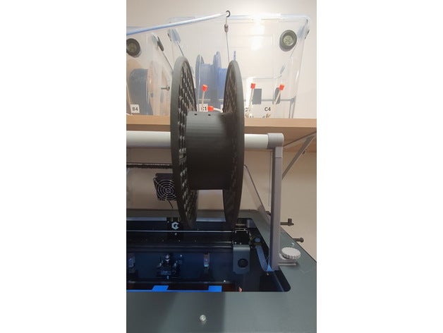 toesh totalement ingénierie bobine titulaire soutien craftbot imprimantes couler 3D print model - Mito3D