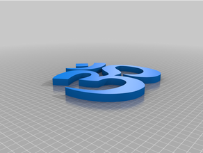 om Symbol 3d print model - Mito3D