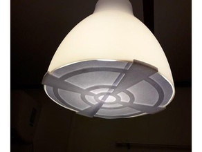 Ikea lampe couverture gaine diamètre 280mm 3d print model - Mito3D