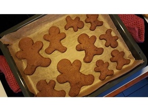 lebkuchenmann gingerbread man backform christmas cookie cutter keksausstecher lebkuchen pla weihnachten 3d print model - Mito3D