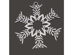 nsfw snowflakes christmas snowfla snowflake 3d print model - Mito3D