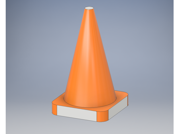 1 24 tráfego cone escala 124 3D print model - Mito3D