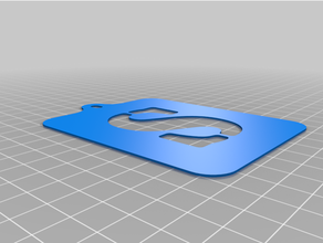 Pochoir estêncil 3d print model - Mito3D