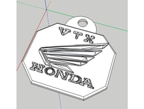 Honda vtx anahtarlık motosiklet 3d print model - Mito3D