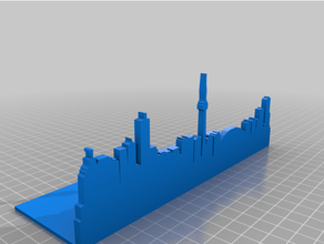 city skyline bookends - toronto & york 6ix big apple book canada nyc 3d print model - Mito3D