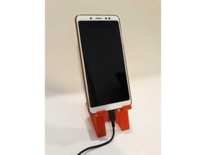 simple tall smartphone stand 3d print model - Mito3D