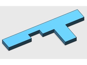horizontal blind slat repair tab 3d print model - Mito3D