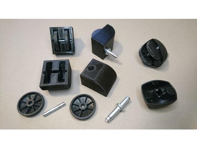 Rolle Bauhaus rollcontainer ersatzteil 3D print model - Mito3D