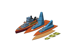 freelance battleship boating boats diy rc boat 3d print model - Mito3D
