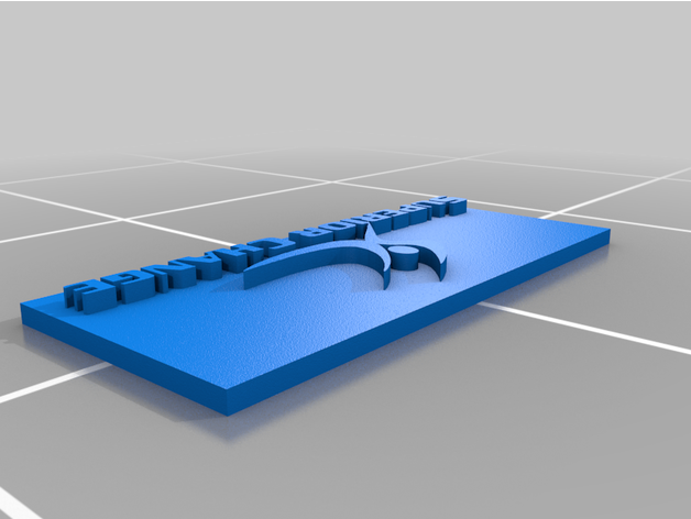 üstün değişiklik duvar veba işaretler plak 3D print model - Mito3D