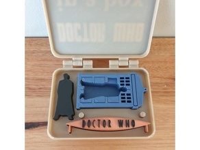 médico caja Navidad david tennant fácil regalo apoyo ornamento tardis décimo juguete 3d print model - Mito3D