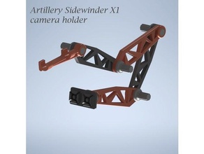 adjustable cam holder artillery sidewinder camera mount octoprint raspberry pi x1 3d print model - Mito3D