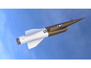 project pluto slam concept air force cruise missile nuclear ramjet rocket scale model stl united 3d print model - Mito3D