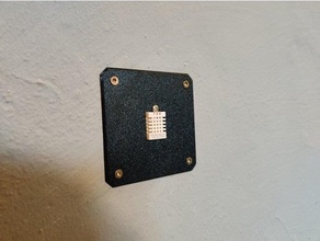 dht22 am3202 placa interruptor montaje pared 68mm agujero panel yeso humedad medición montar inteligente indefenso Tasmota temperatura sensor 3d print model - Mito3D