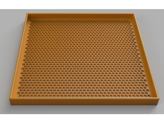 honeycomb bee case plate shelf 3D print model - Mito3D