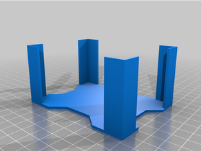 parametrik güverte Kulp destek 3d print model - Mito3D
