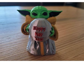Windel Baby Yoda glücklich 3d print model - Mito3D