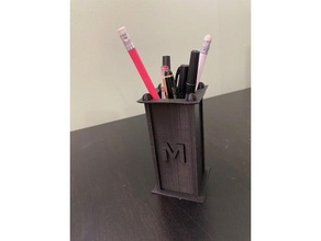 pencil holder organizer cup 3d print model - Mito3D