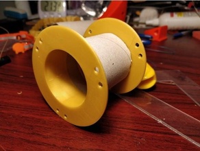 wire spool paper towel tube cable 3d print model - Mito3D