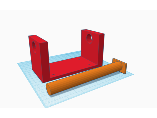 toilette papier titulaire soutien 3D print model - Mito3D