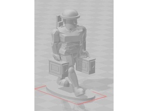 1 100 ww2 britisch 8th Armee Infanterie Vorrückung 3d print model - Mito3D