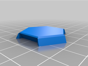 einfach Terrain Sechsecke dnd Fliesen Hexagon Tischplatte Gaming 3d print model - Mito3D