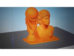 maradona copa santiago 3d print model - Mito3D