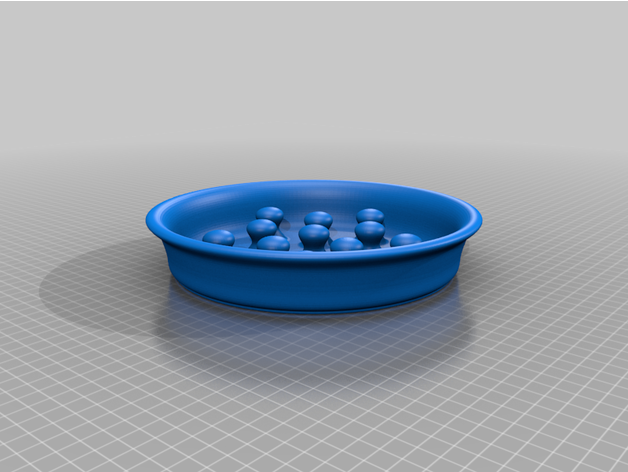 slow feed dog bowl insert cat 3D print model - Mito3D