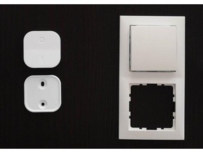 ikea zigbee remote berker s1 design tradfri control smarthome switching switch wall mount mounted zigbee2mqtt 3d print model - Mito3D