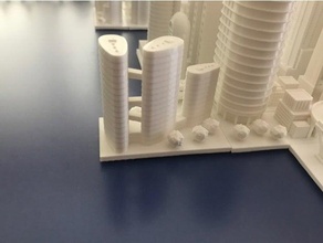 tierra siena jardines arquitectura edificio Greeblecity rascacielos 3d print model - Mito3D