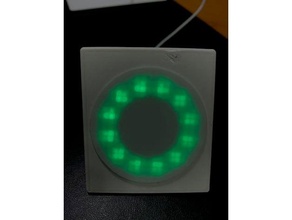 neopixel 12 LED estante soporte wemos d1 devops anillo mini 3d print model - Mito3D