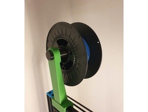 filament spool holder aswx1 rotated stand 3d print model - Mito3D