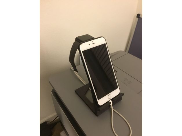 maçã phone carregador ficar pé doca cobrando Iphone 3D print model - Mito3D