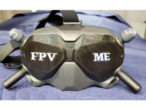 dji mirada sorprendida cubierta carcasa funda fpv gafas protección radio controlar 3d print model - Mito3D