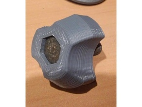 knob m8 - 12mm 13mm hexagon head bolt 3d print model - Mito3D