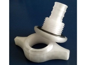 pex tank fitting pipe fittings adapter 3d print model - Mito3D