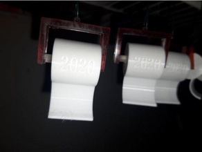 toilet paper roll 2020 ornament 3d print model - Mito3D
