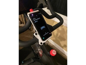 peloton phone clamp iphone stand 3d print model - Mito3D
